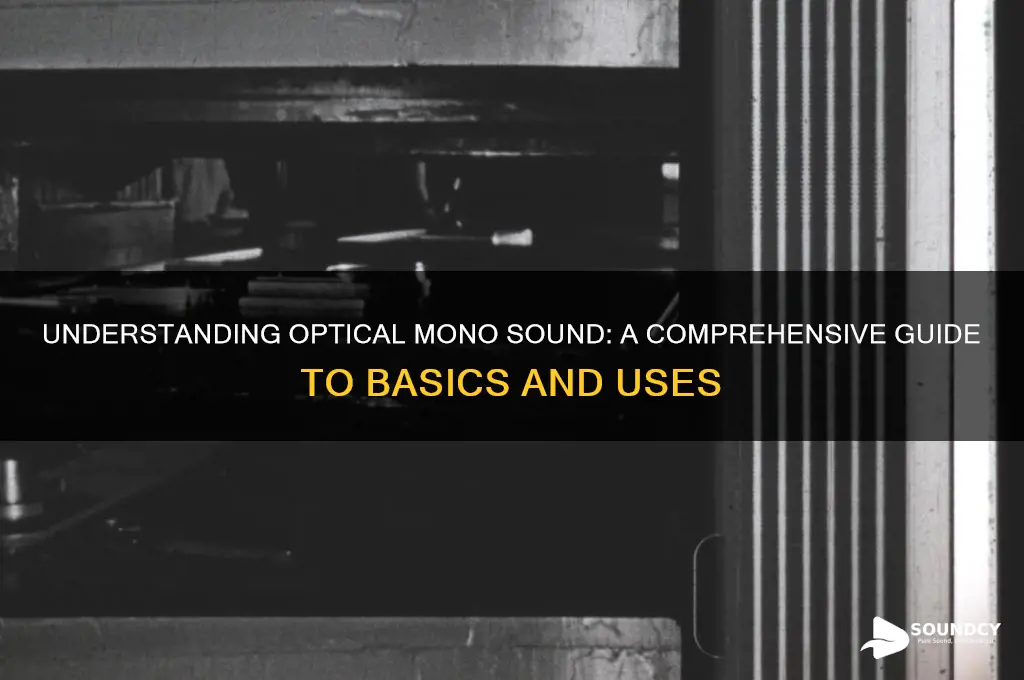 what is optical mono sound