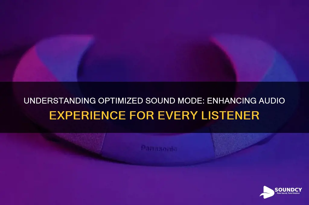 what is optimized sound mode
