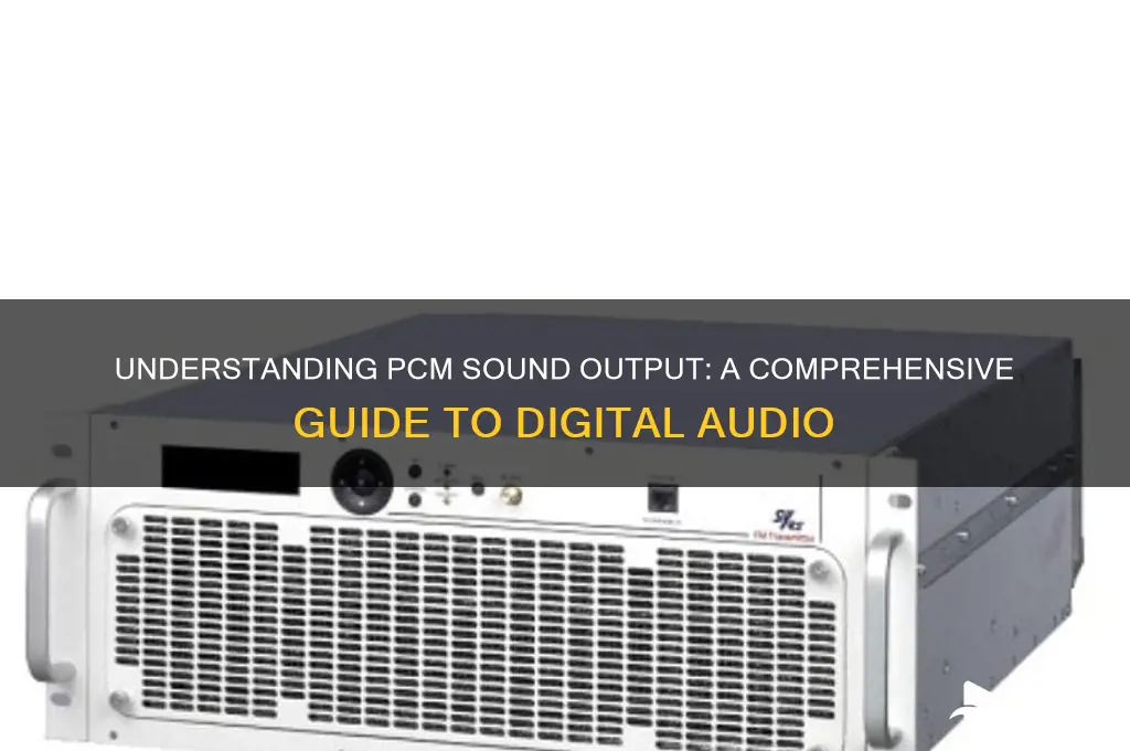 what is pcm sound output