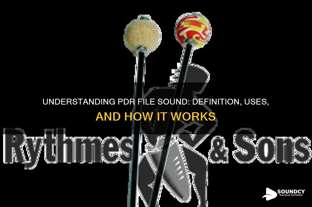 what is pdr file sound