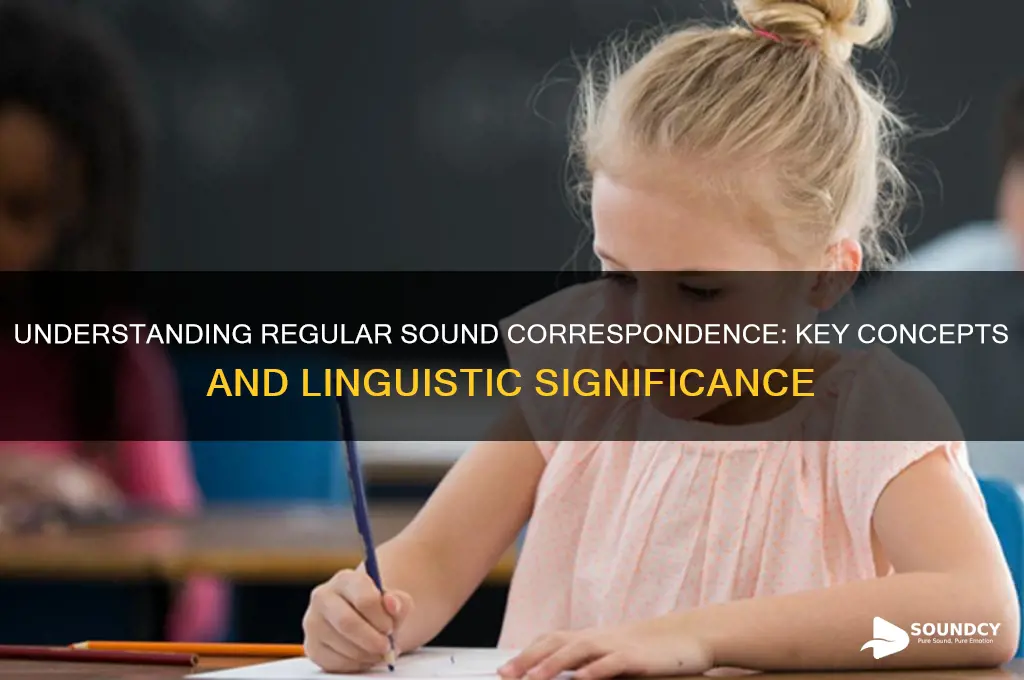 what is regular sound correspondence