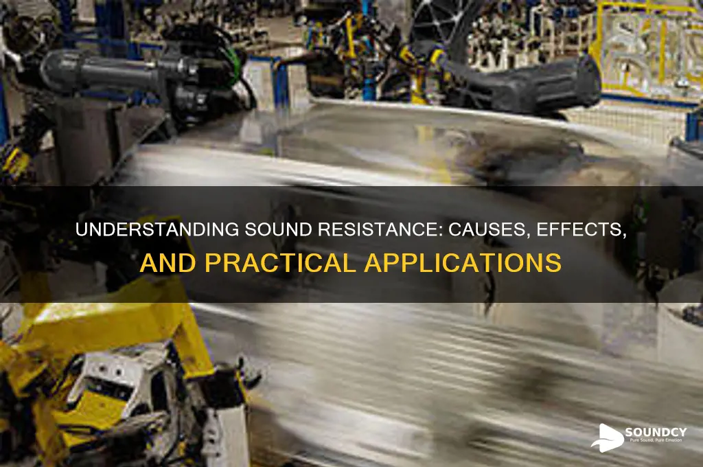 what is resistance in sound