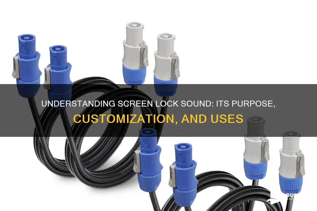 what is screen lock sound