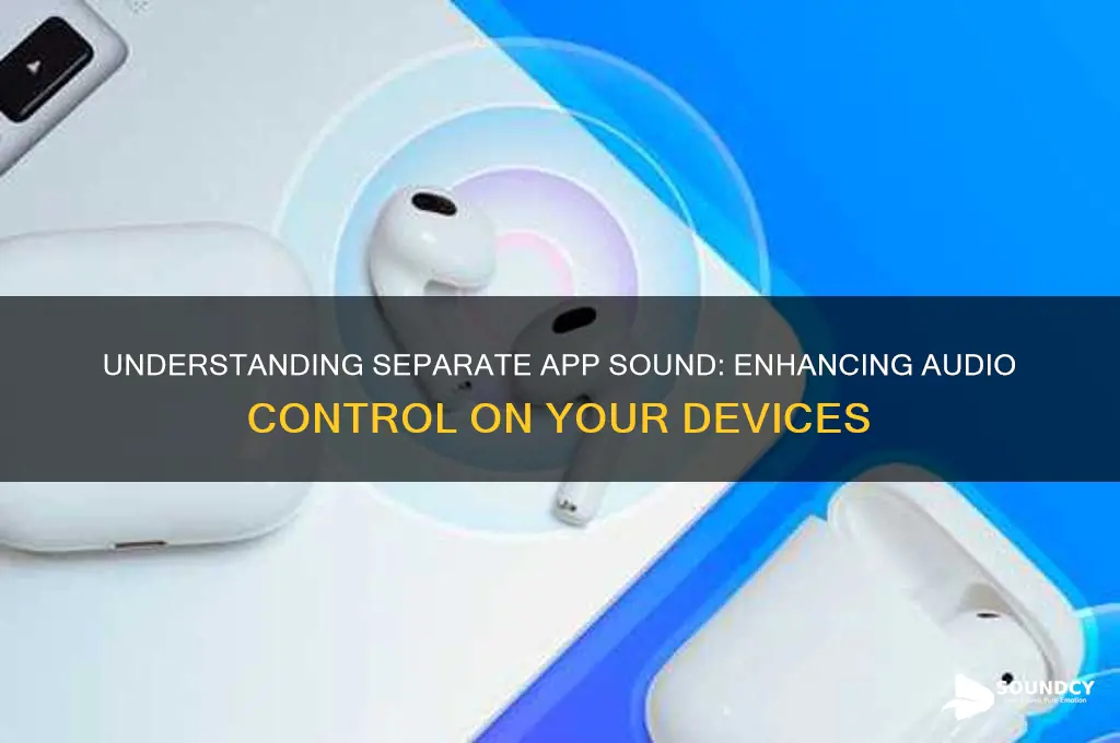 what is separate app sound
