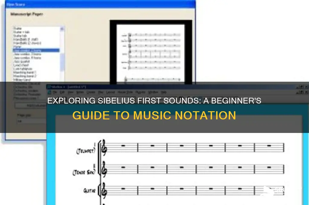 what is sibelius first sounds