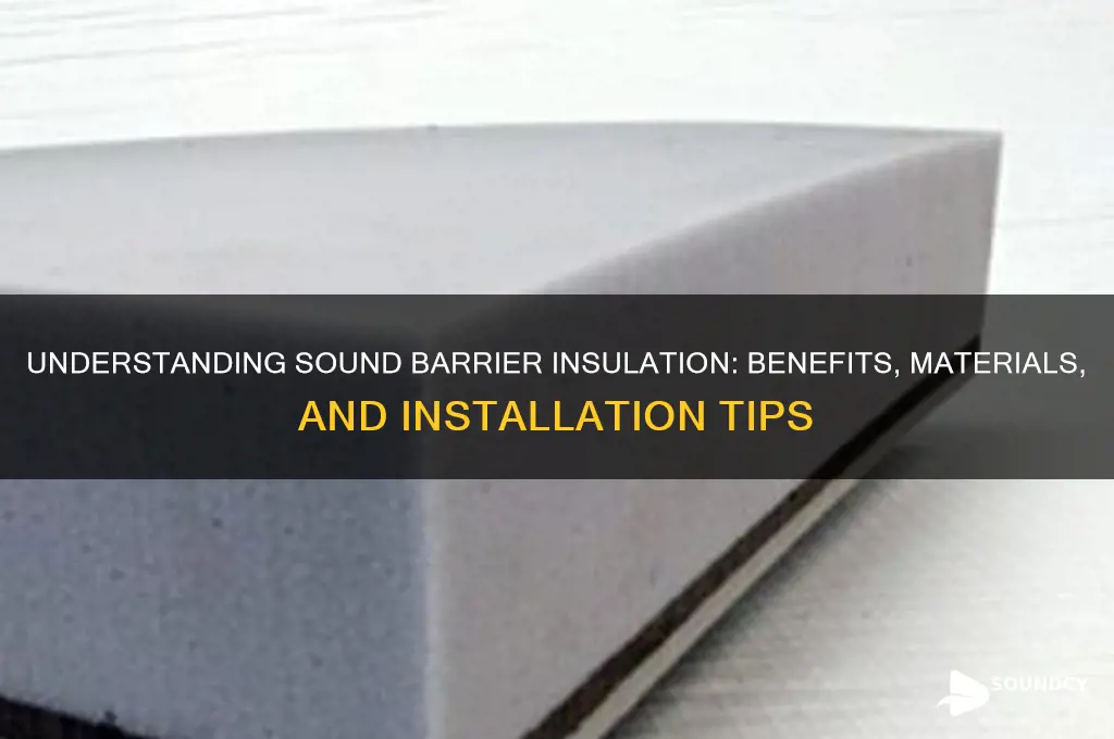 what is sound barrier insulation