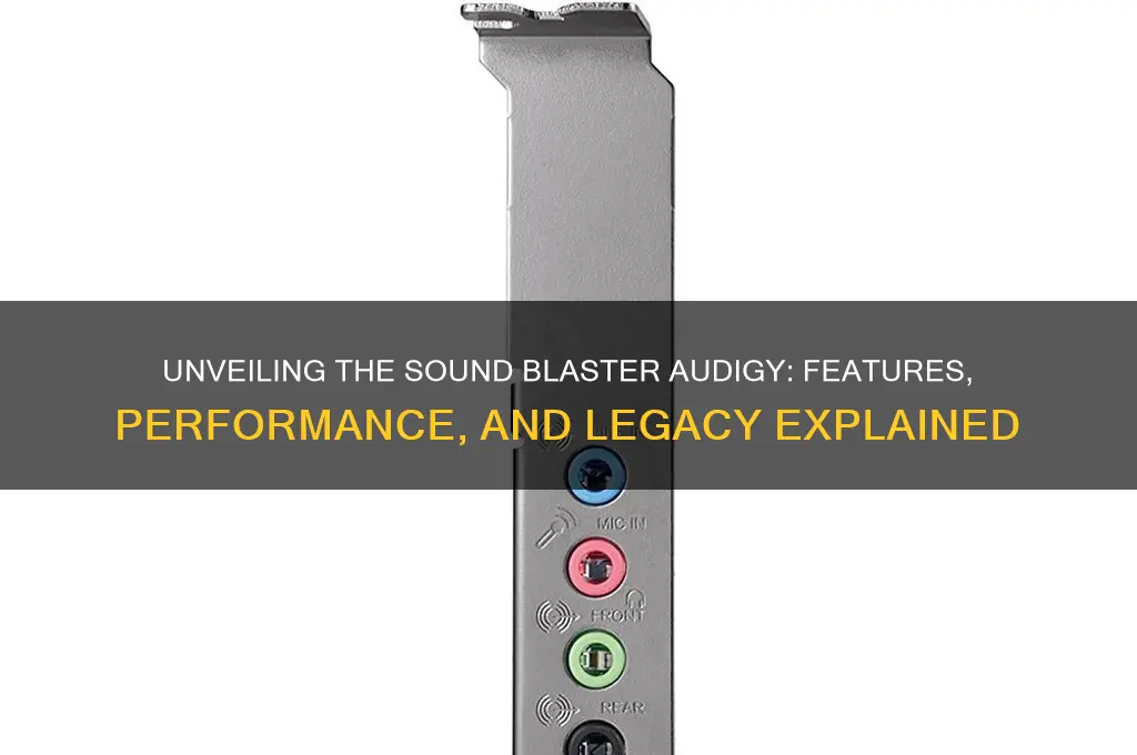what is sound blaster audigy