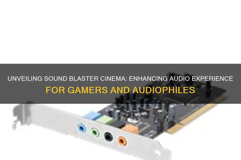 what is sound blaster cinema
