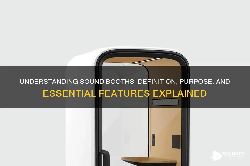 what is sound booth definition