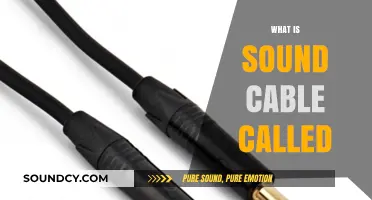Understanding Audio Connections: What is a Sound Cable Called?