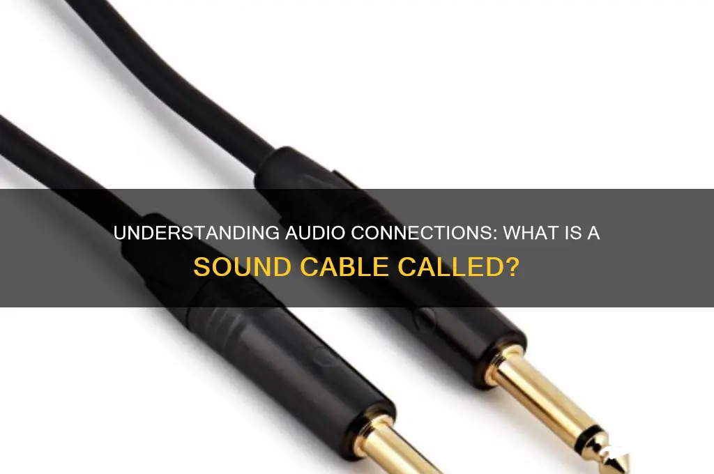 what is sound cable called