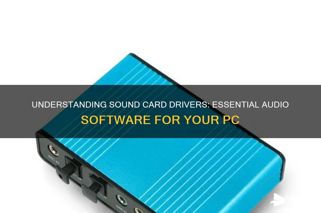 what is sound card driver
