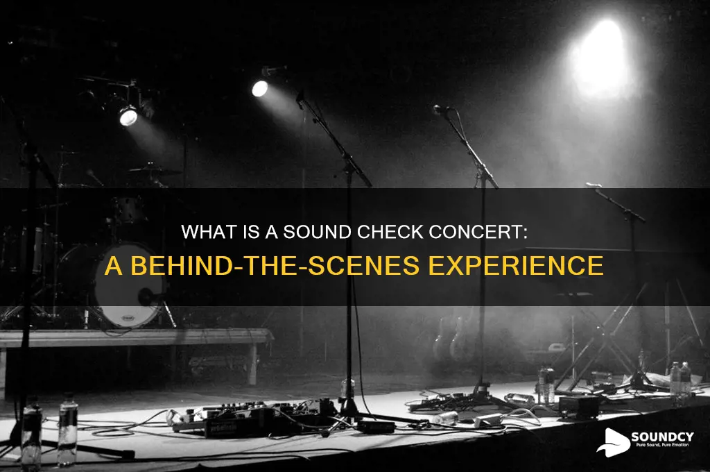 what is sound check concert