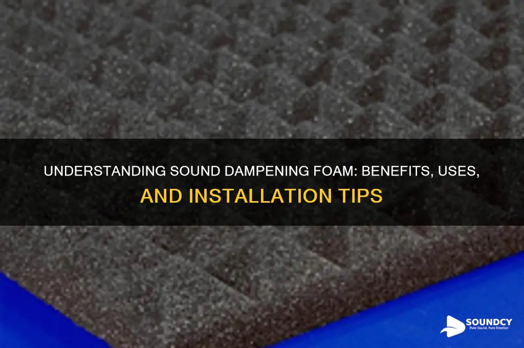 what is sound dampening foam