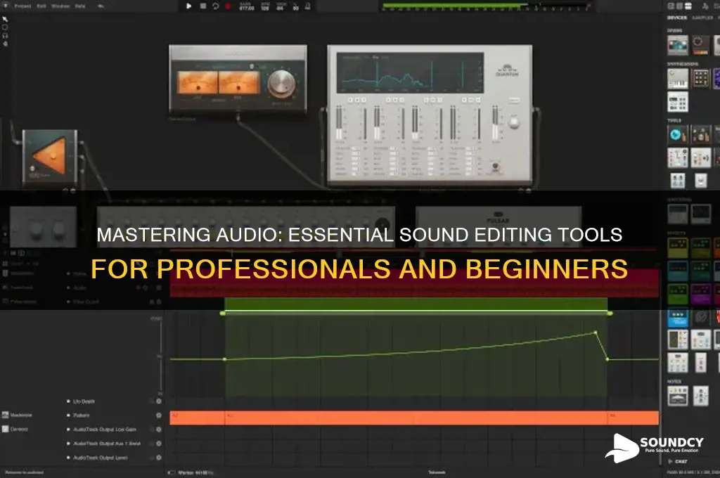 what is sound editing tools