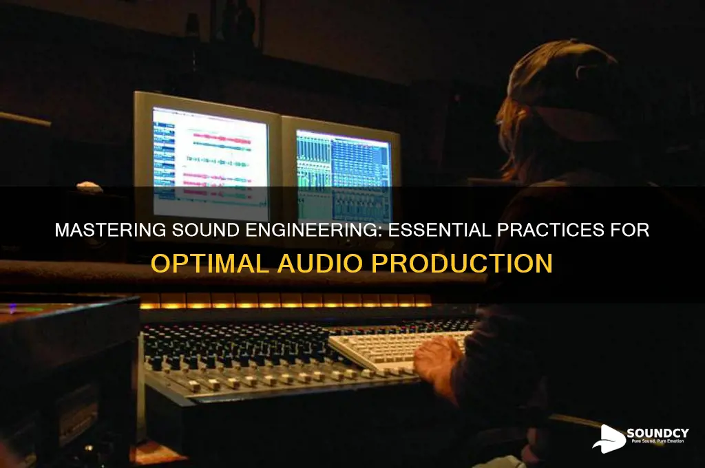 what is sound engineering practice