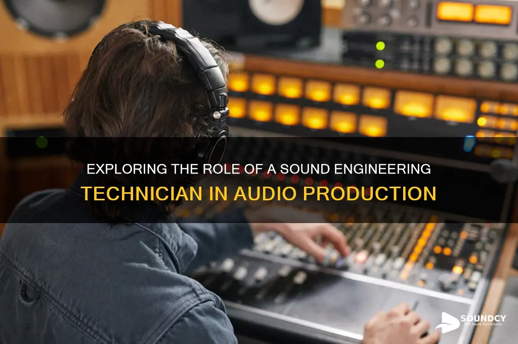 what is sound engineering technician