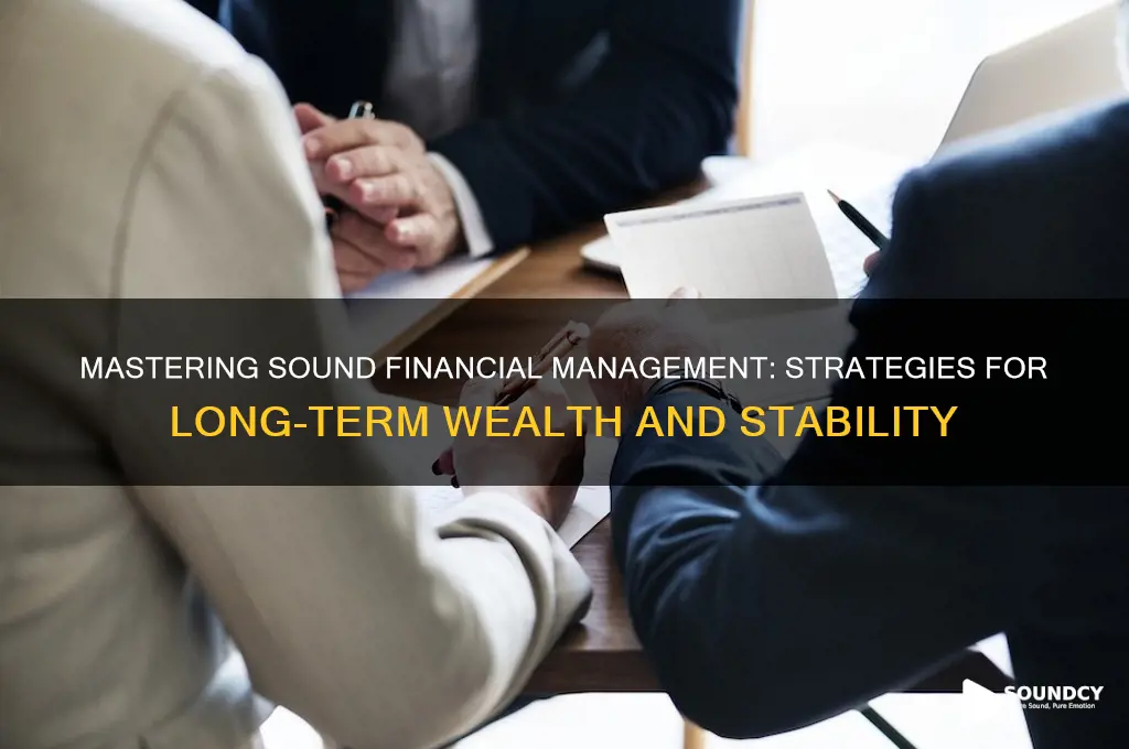 what is sound financial management