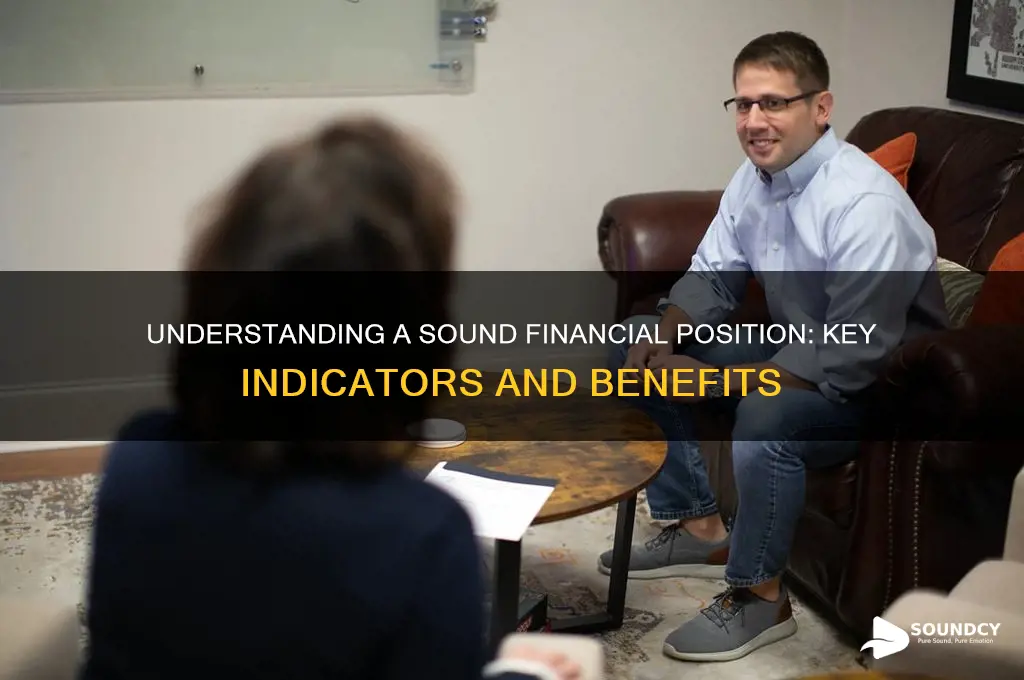 what is sound financial position