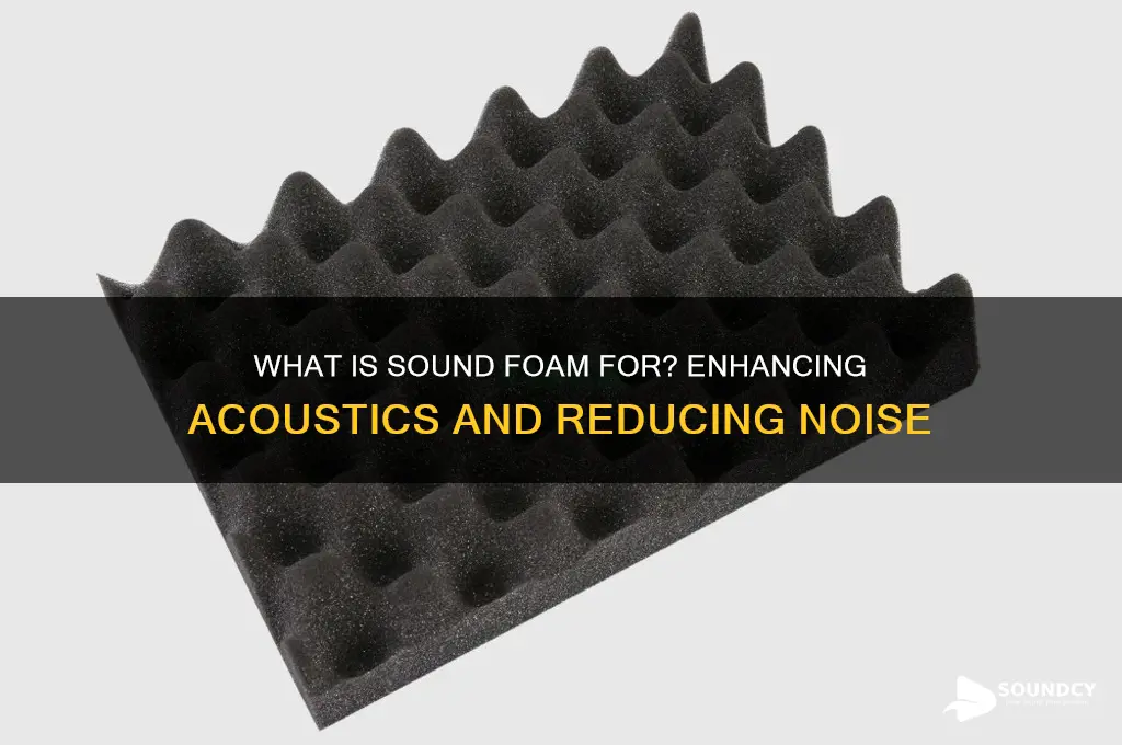 what is sound foam for
