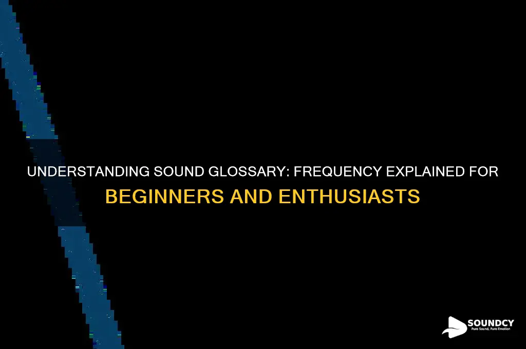 what is sound glossary frequency