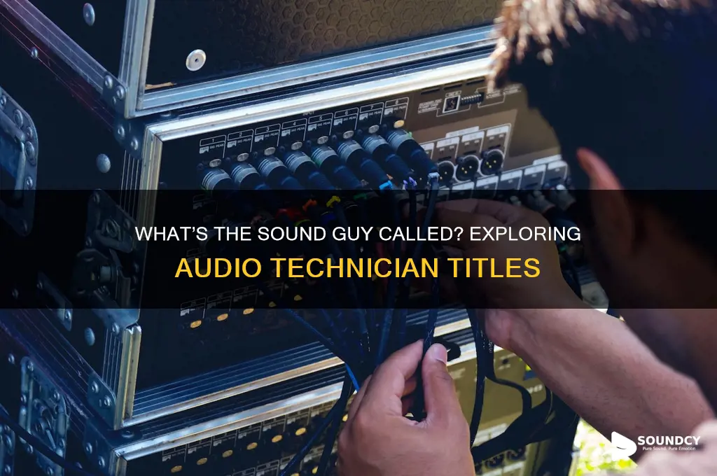 what is sound guy called