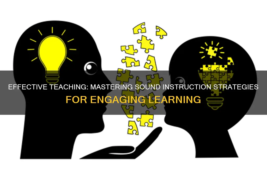 what is sound instruction strategies