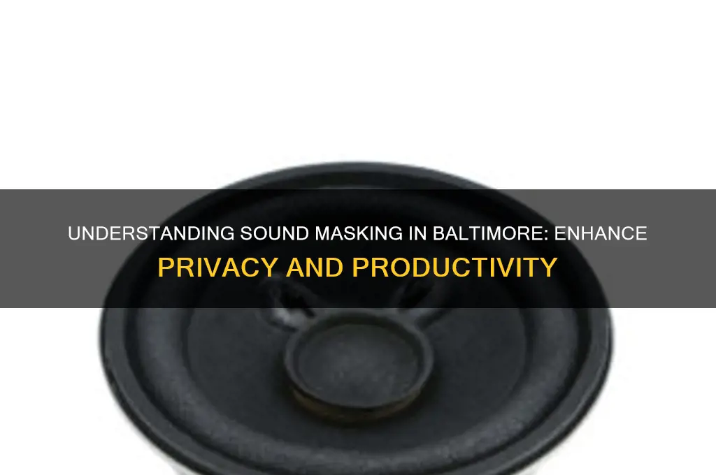 what is sound masking baltimore