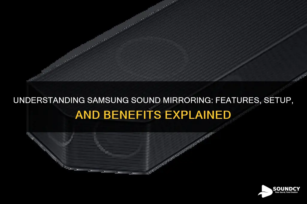 what is sound mirroring samsung