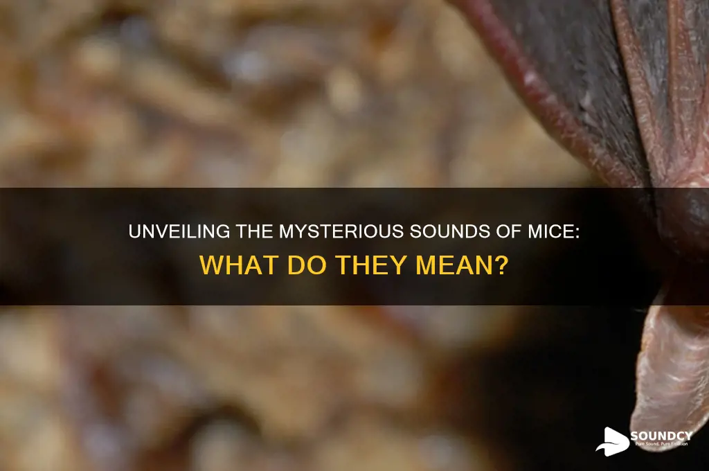 what is sound of mice