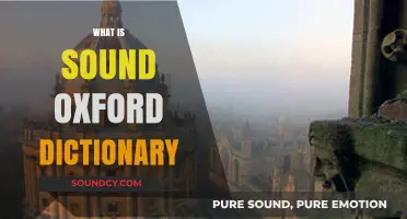 Understanding Sound: A Comprehensive Oxford Dictionary Definition Explained