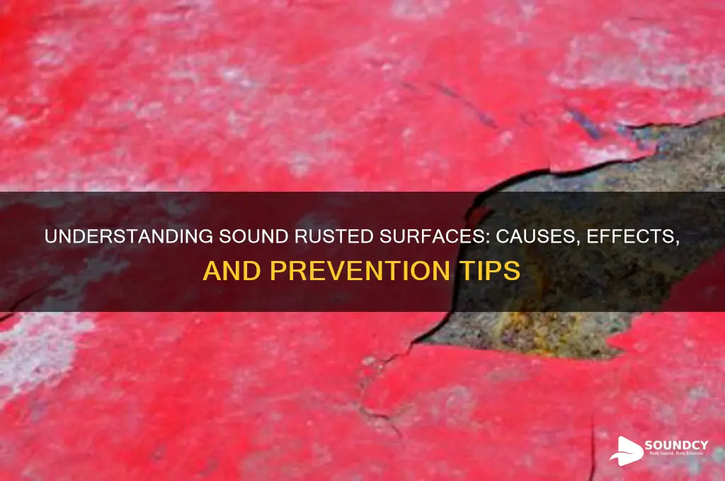 what is sound rusted surface