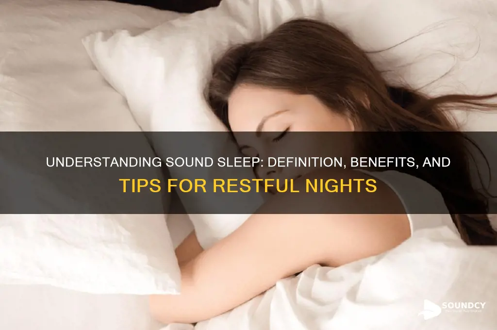 what is sound sleep definition