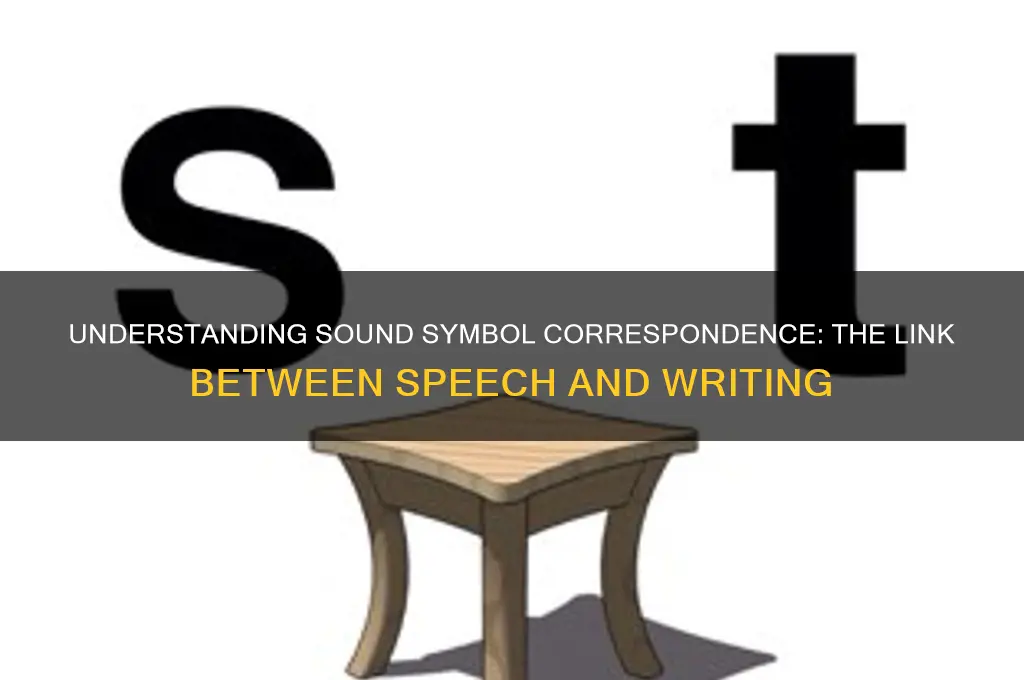 what is sound symbol correspondence