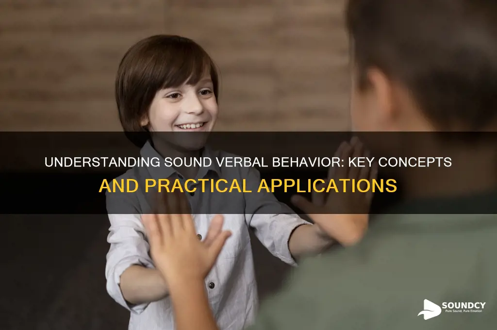 what is sound verbal behavior