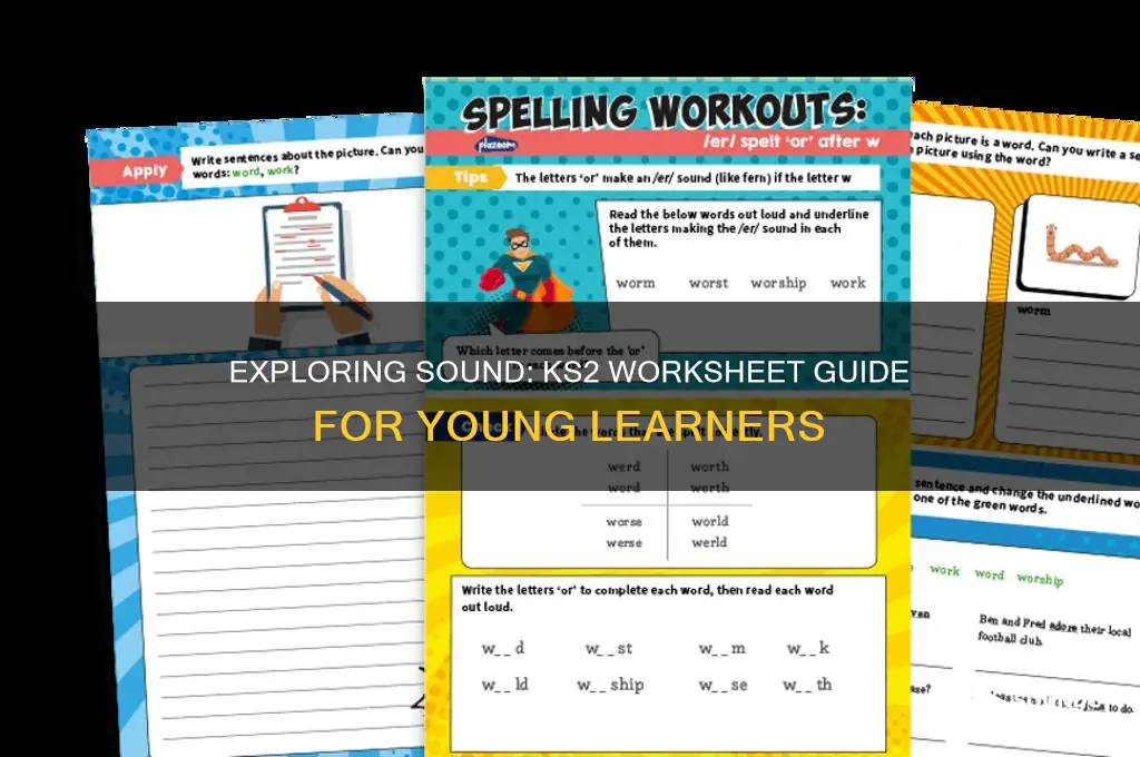 what is sound worksheet ks2