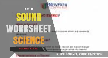 Exploring Sound: A Comprehensive Science Worksheet Guide for Beginners