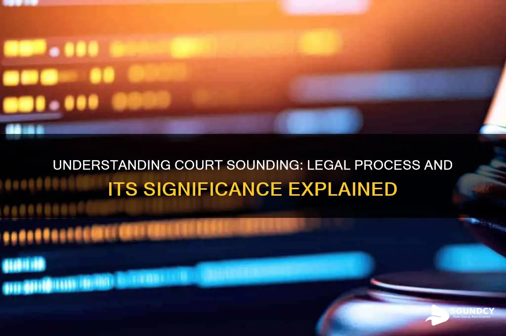 what is sounding in court
