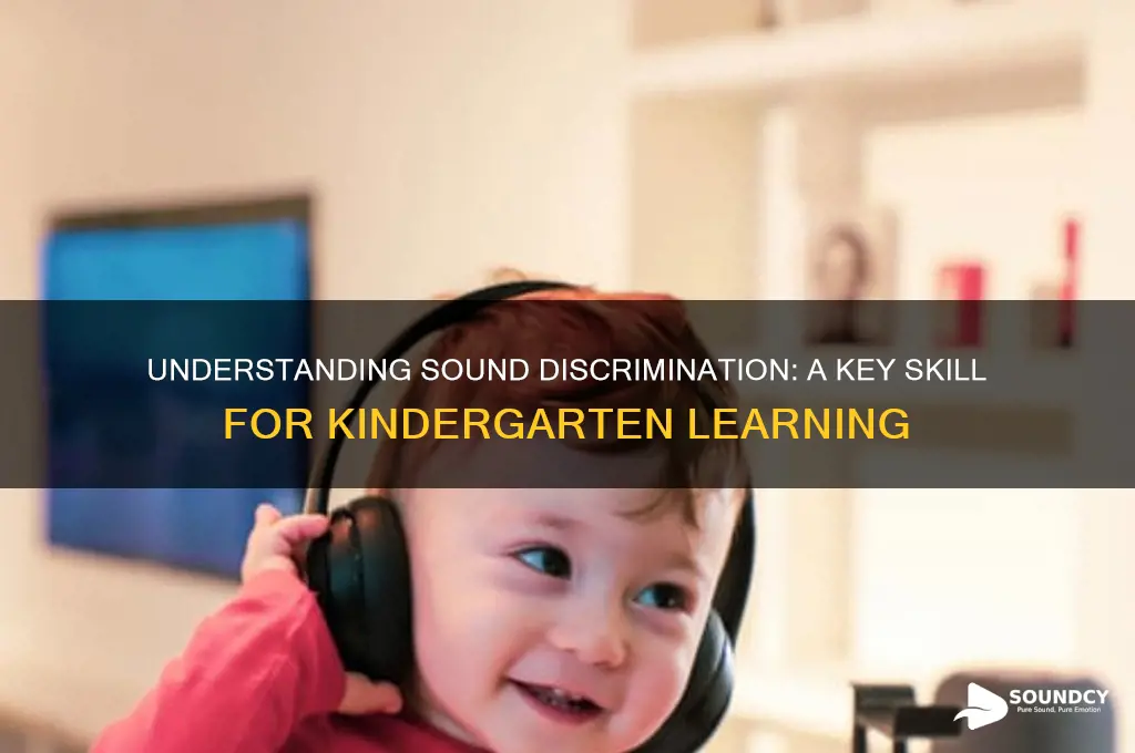 what is sounds discrimination kindergarten