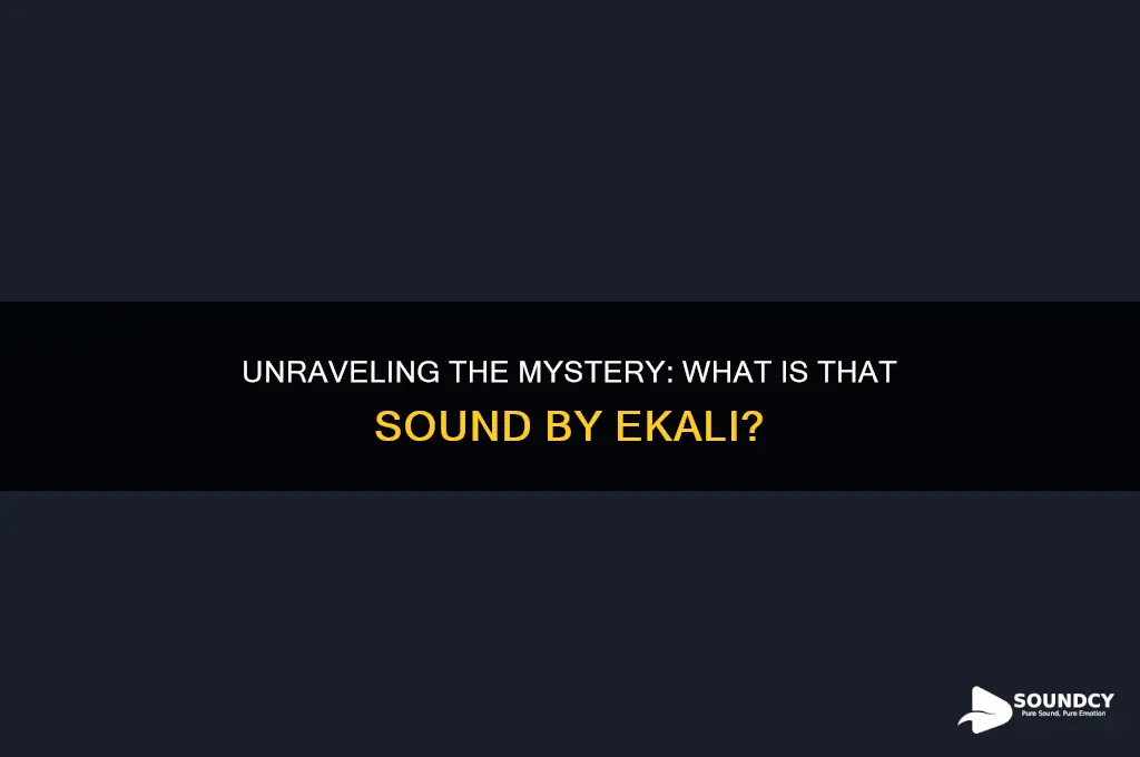 what is that sound ekali