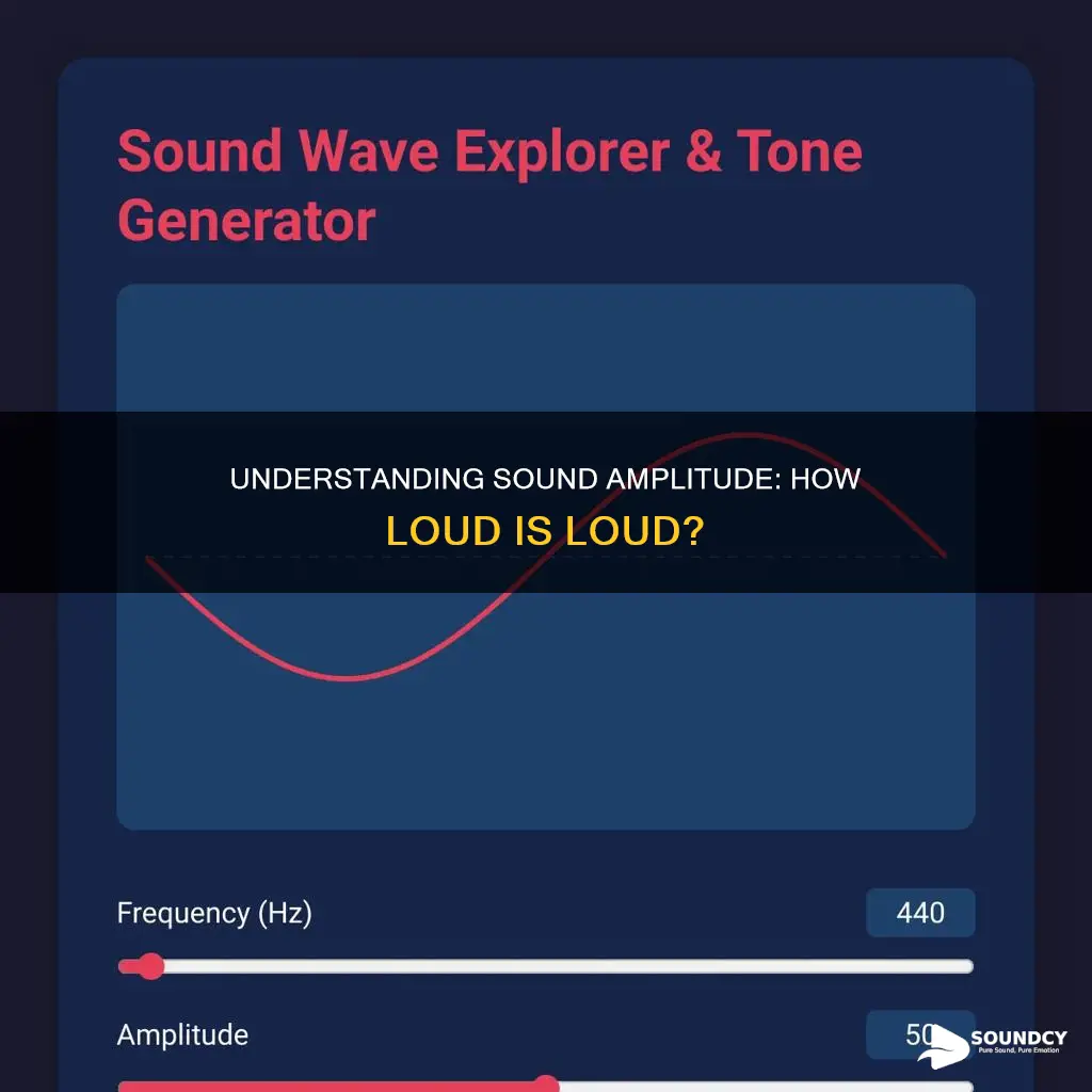 what is the amplitude of sound