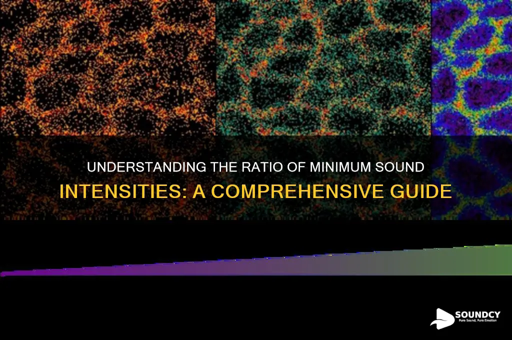 what is the ratio of the minimum sound intensities