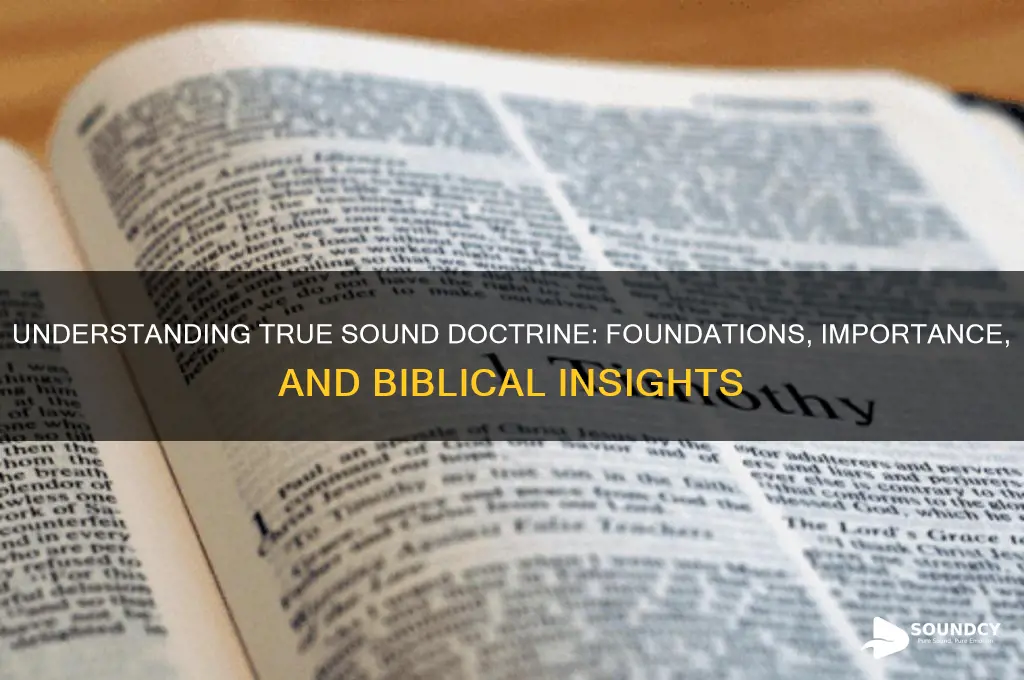 what is true sound doctrine