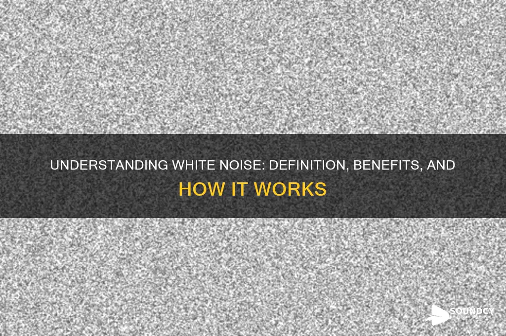 what is white noise sound