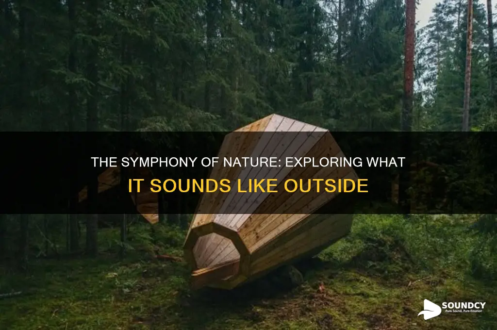 what it sounds like outside