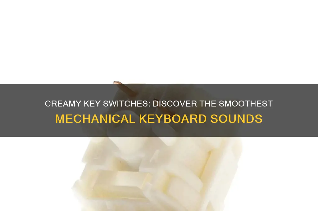 what key switches sound creamy