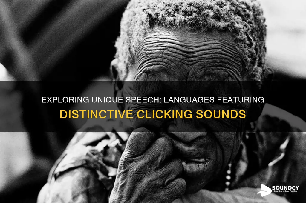 what language has clicking sounds