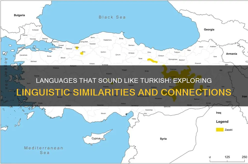 what language sounds like turkish