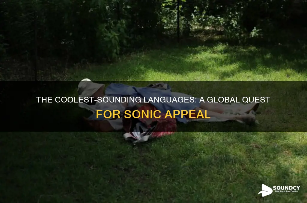 what language sounds the coolest
