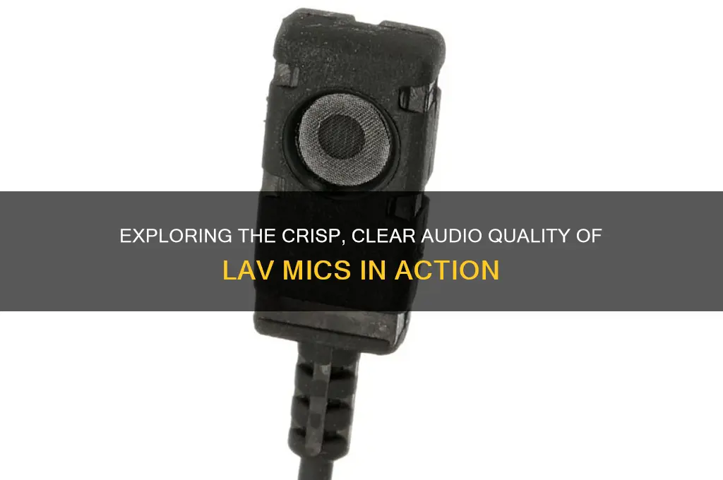 what lav mic sounds like